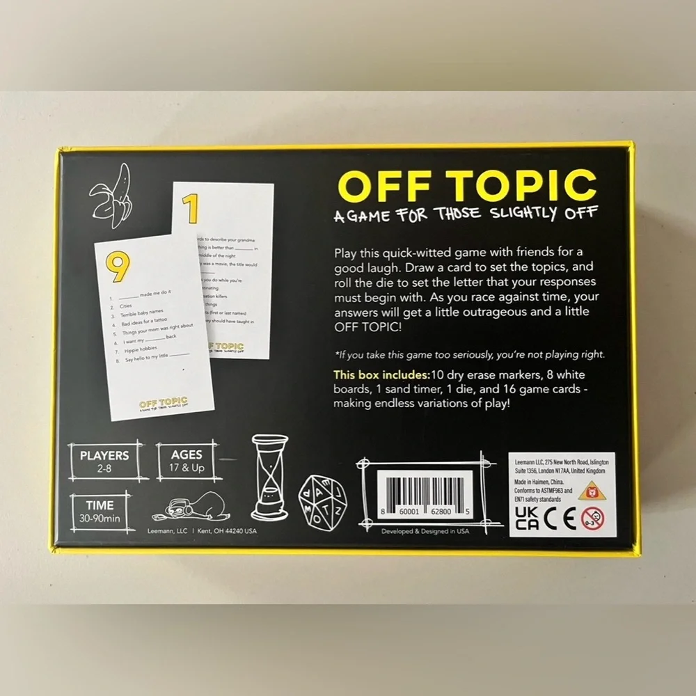 Off Topic Party Game - Picture 2 of 3